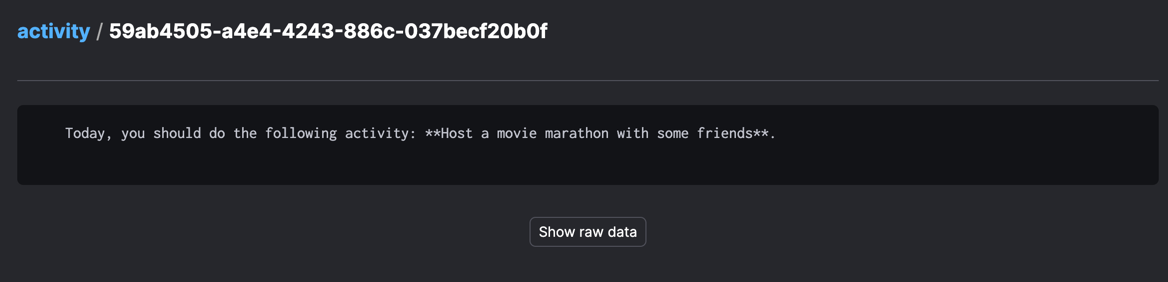 Prefect UI - Activity Artifact