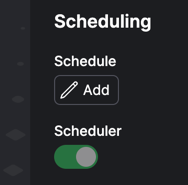 Prefect UI - Deployments - Edit - Add Schedule Button